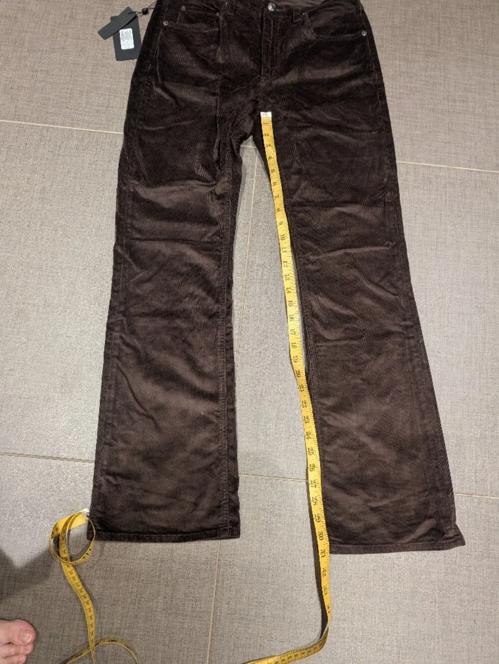 rag & bone Dark Brown Boot Cut Corduroy Jeans